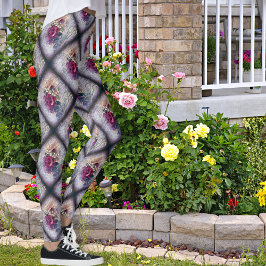 Victorian Ro Ephemera Mönster Leggings