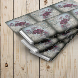 Victorian Ro Ephemera Spegel Mönster Tyg