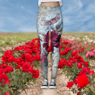 Victorian Ro Ephemera Vintage Chic Leggings