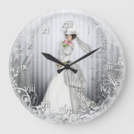 Victorian Ro Fullt Wall Clock Stor Klocka