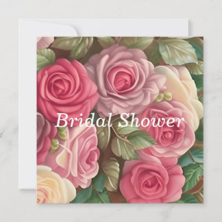 Victorian Ro Garden - Bröllop Bouquet Inbjudningar