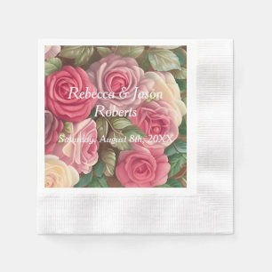 Victorian Ro Garden - Bröllop Bouquet Pappersservett