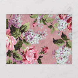 Victorian Ro Garden Postcard Vykort