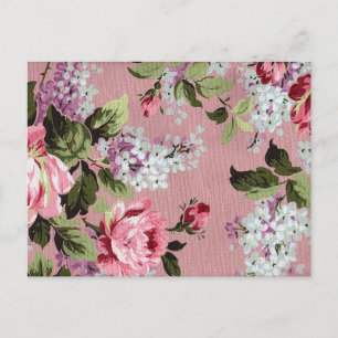 Victorian Ro Garden Postcard Vykort