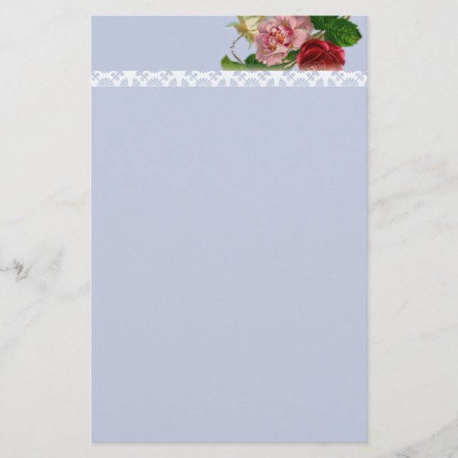 Victorian Ro och Mönster Brevpapper (Framsida)