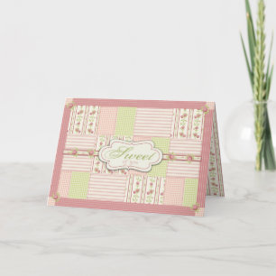 Victorian Ro Quilt TY-kort Tack Kort