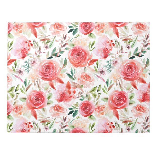 Victorian Ro Reverie: Klassiska Blommönster Anteckningsblock (Framsida)