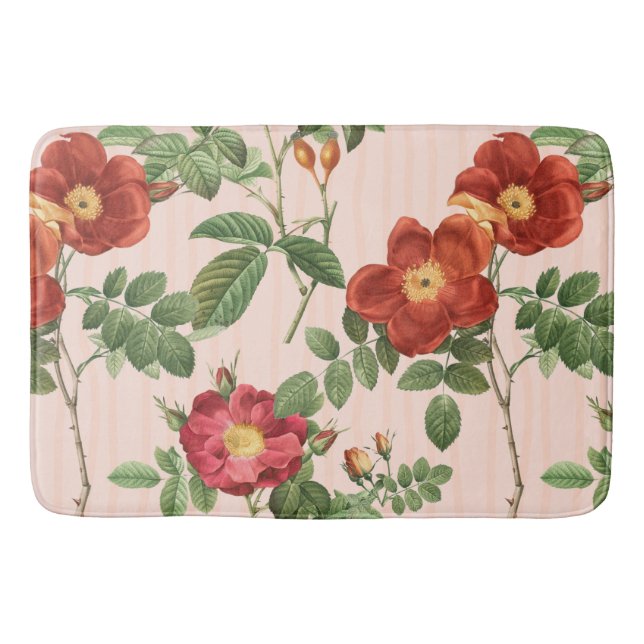 Victorian Ro Rosa Rand Background Badrumsmatta (Framsidan)