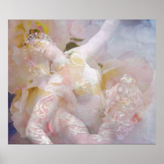 Victorian Romanic Kärlek Print Poster