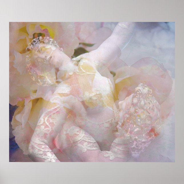 Victorian Romanic Kärlek Print Poster (Framsidan)