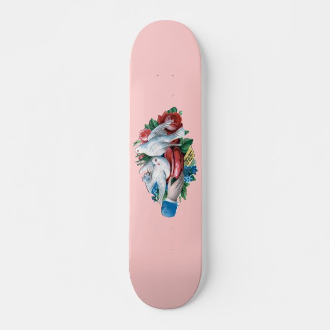 Victorian Romantik Mini Skateboard Bräda 18,5 Cm (Framsida)
