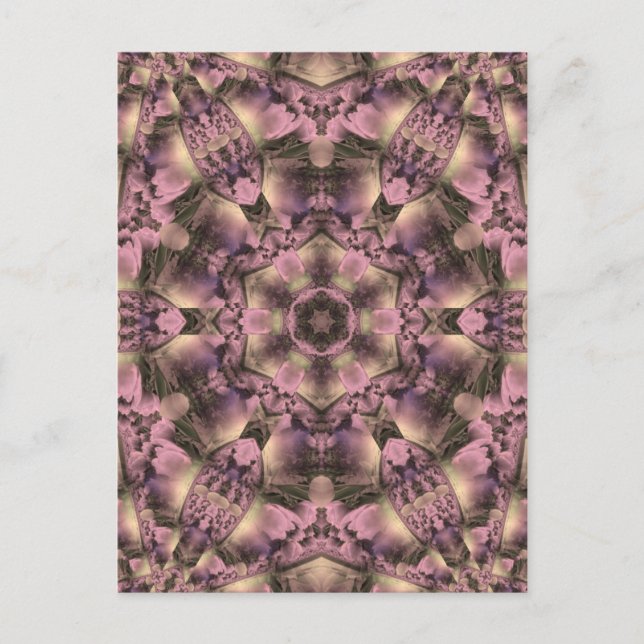 Victorian Rosa Antique Vykort (Framsida)