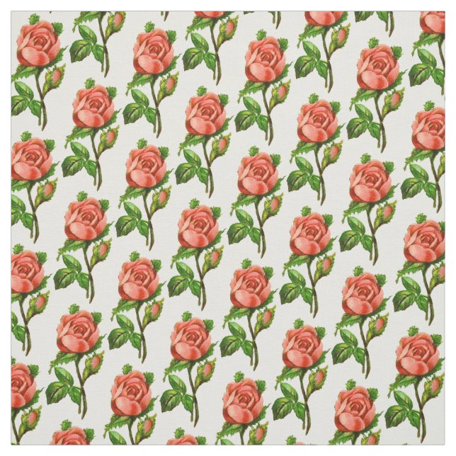 Victorian Rosa English Ro Fabric Tyg (Provkarta)