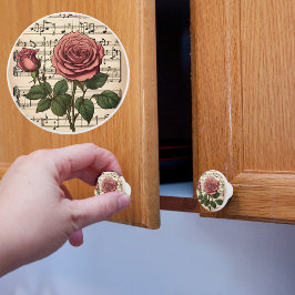 Victorian Rosa ros på Lakan Music Knopp