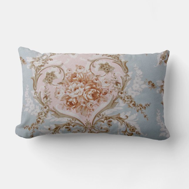 Victorian Rosor - Lumbar Pillow / Marie Antoinette Lumbarkudde (Framsida)