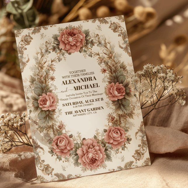 Victorian Royal Elegance Bröllop Inbjudningar (Skapare uppladdad)