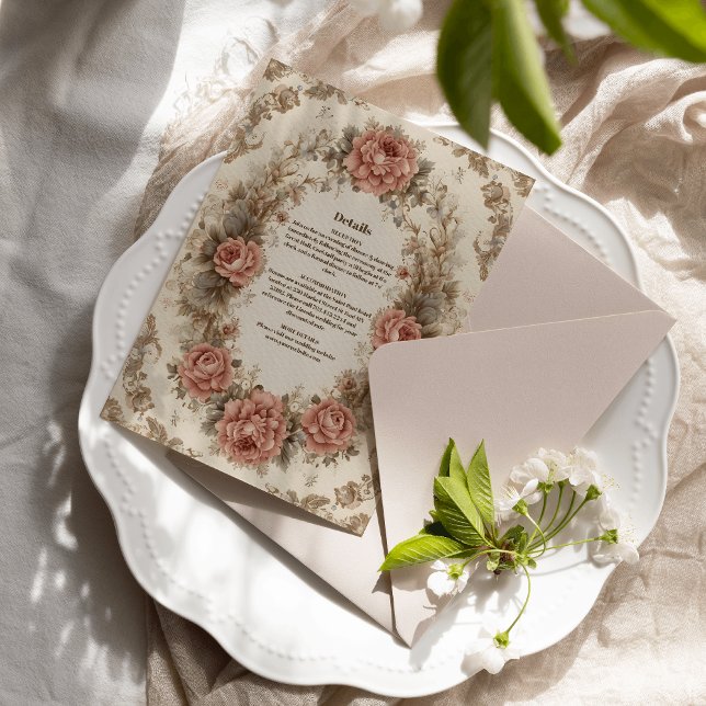 Victorian Royal Elegance Bröllop Tilläggskort (Skapare uppladdad)