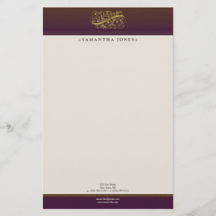Victorian Royalty Customized Stationery Brevpapper