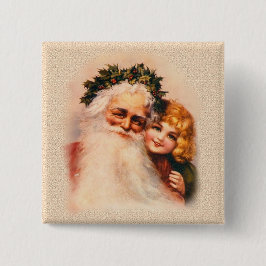 Victorian Santa and Girl Knapp