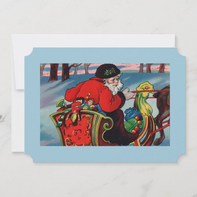 Victorian Santa-inbjudan Inbjudningar (Framsida)