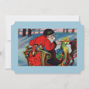 Victorian Santa-inbjudan Inbjudningar