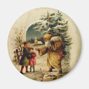 Victorian Santa Magnet