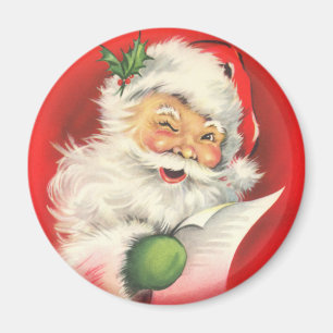 Victorian Santa Magnet för Helgdagarna