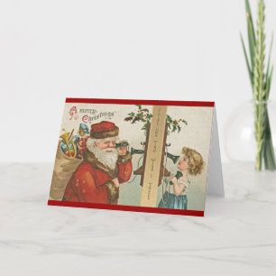 Victorian Santa med Mobil Helgkort