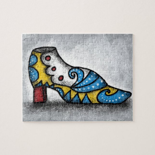 Victorian Shoe Jigszle Puzzle Pussel (Horisontell)