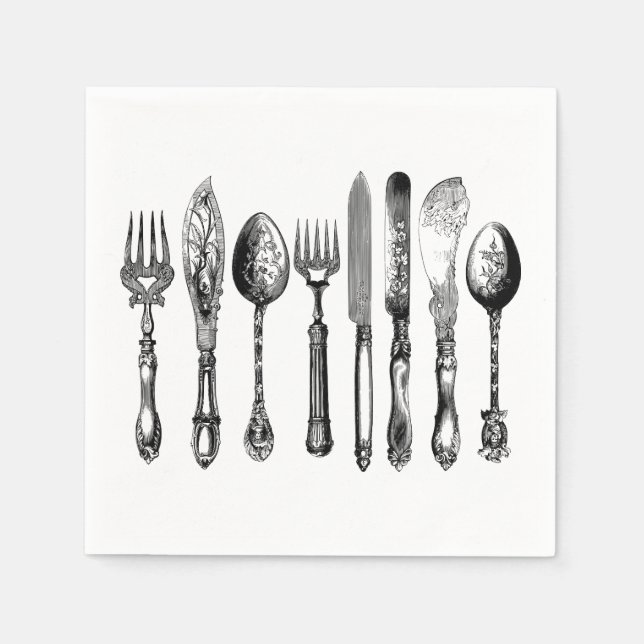 Victorian Silware silver Pappersservett (Framsidan)