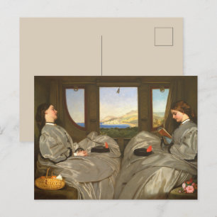 Victorian Sisters Travel Postcard Glossy Vykort