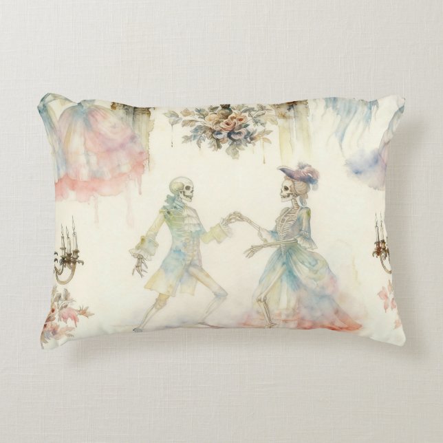 Victorian Skeleton Ballroom  Prydnadskudde (Framsidan)