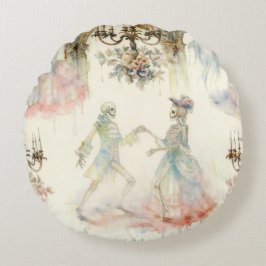 Victorian Skeleton Ballroom Rund Kudde