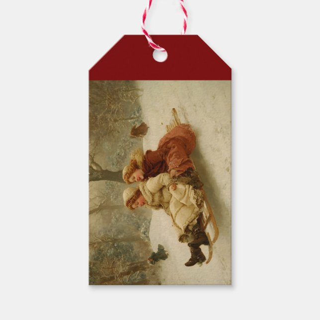 Victorian Sledding Presentetikett (Framsidan)