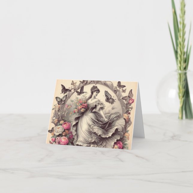 Victorian Snöre Kort (Framsida)