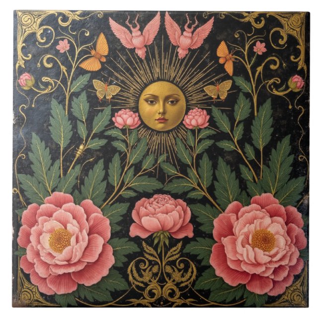 Victorian Sol Maiden Kakelplatta (Framsidan)