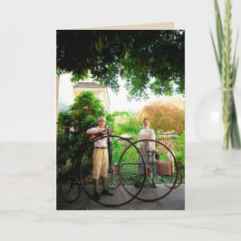 Victorian som cyklar diktinsidakortet kort