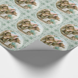 Victorian som slår in papper - musikalapor presentpapper