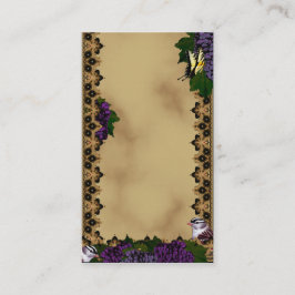 Victorian Sparrows och Butterflies Visitkort