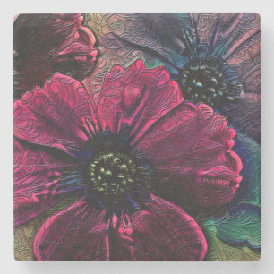 Victorian Splendor: Exquisite Blommigt Design Stenunderlägg