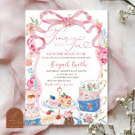 Victorian Spring Floral Bridal Tea Party Shower Inbjudningar<br><div class="desc">Victorian Spring Floral Bridal Tea Party Shower Invitation,  Time For Tea Bridal Shower Invite,  Editable Elegant Bridal Shower</div>