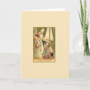 Victorian St. Nicholas Greeting Card Helgkort