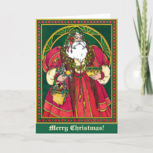 Victorian St Nicholas jul Helgkort