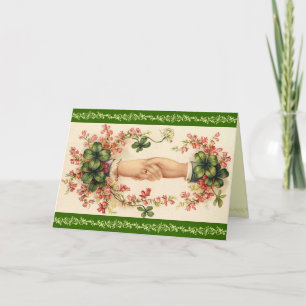 Victorian St. Patrick-Day Greeting Card Kort