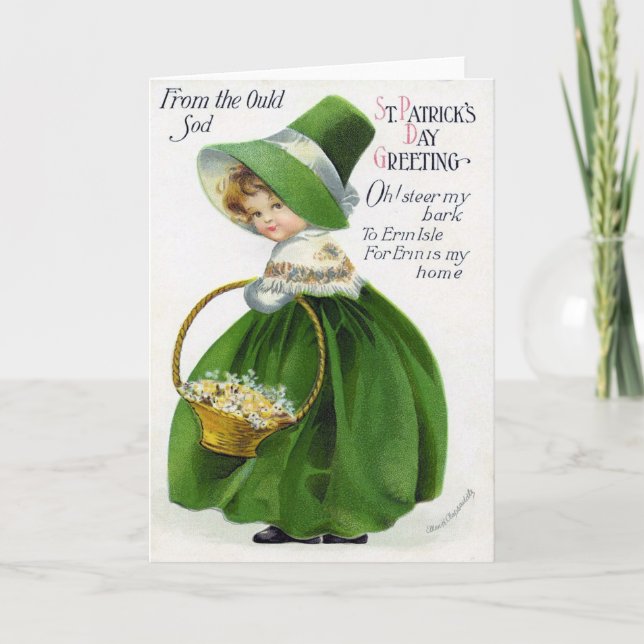 Victorian St patrick's day Kort (Framsida)