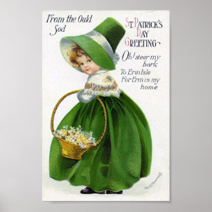 Victorian St patrick's day Poster