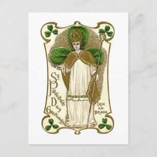 Victorian St patricks day Vykort