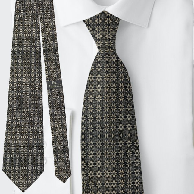 Victorian Star Motifs Black Brown Slips (Skapare uppladdad)