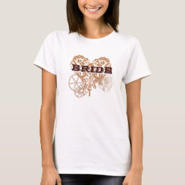 Victorian Steampunk Bröllop Bride T-shirt