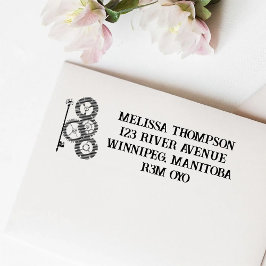 Victorian Steampunk Bröllop Självfärgande Stämpel